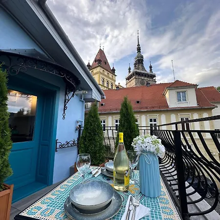 Blue House Citadel Sighisoara Apartment Exterior photo